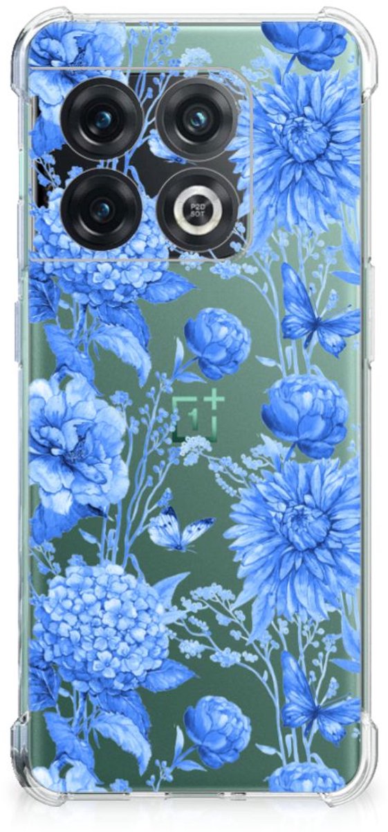 Case voor OnePlus 10 Pro Flowers Blue