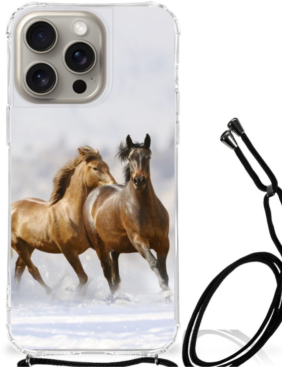 iPhone 15 Pro Max Case Anti-shock Paarden