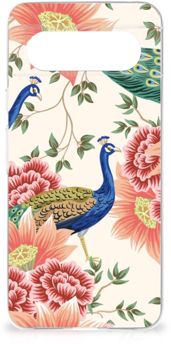 TPU Hoesje voor Google Pixel 8 Pink Peacock