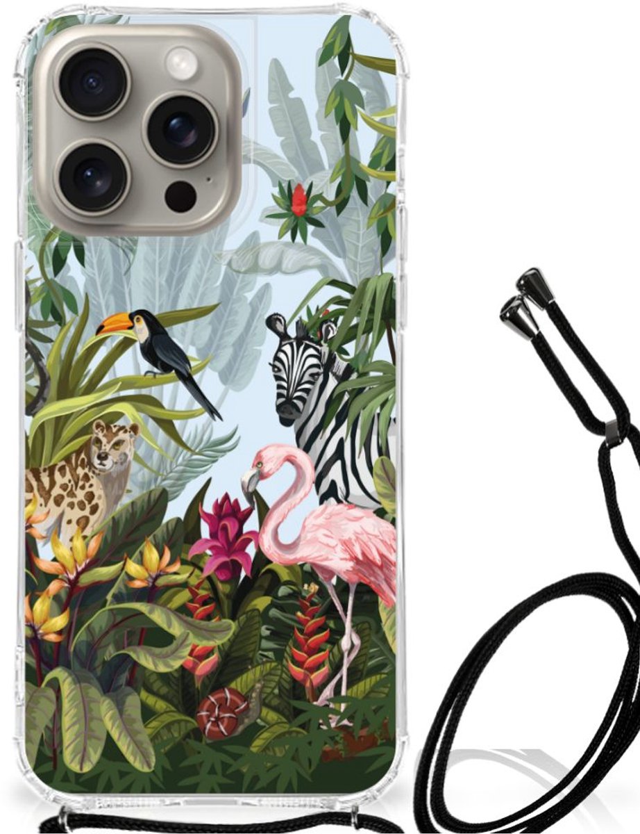 Case Anti-shock voor iPhone 15 Pro Max Jungle