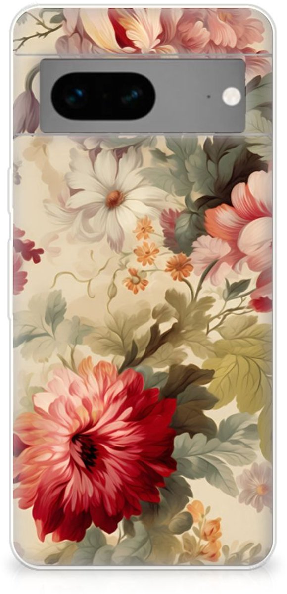 TPU Case voor Google Pixel 7 Bloemen