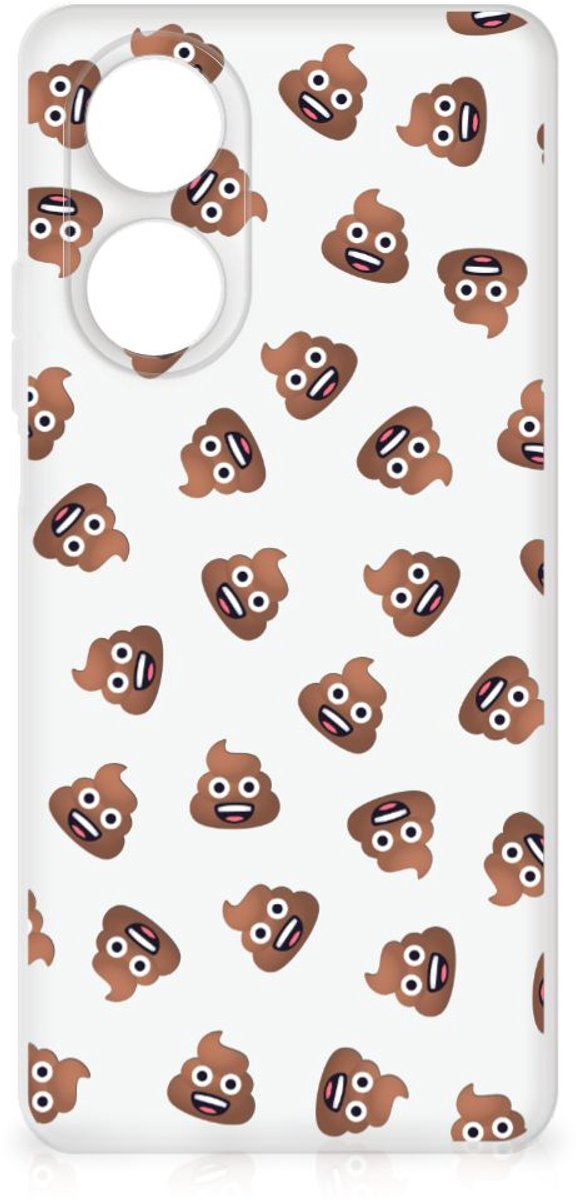 TPU bumper voor OPPO A58 4G Poep Emojis
