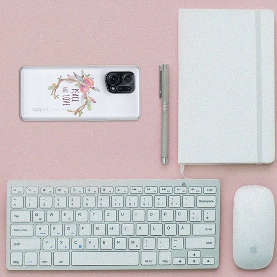 Coque de téléphone OPPO Find X5 Coque en Siliconen TPU Boho Text