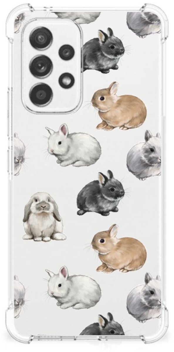 Case Anti-shock voor Samsung Galaxy A53 5G Konijntjes