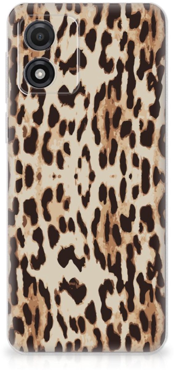 Motorola Moto E13 TPU Hoesje Leopard