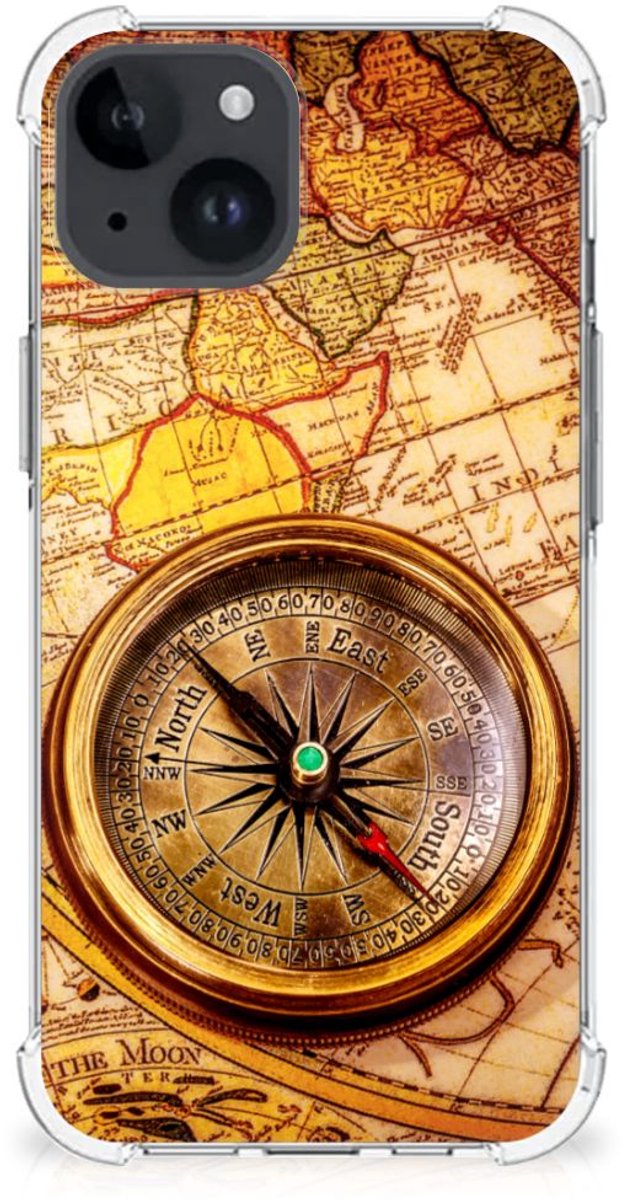 iPhone 15 Telefoonhoesje met valbescherming Kompas
