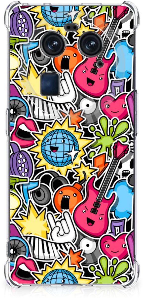 OPPO Find X6 Anti Shock Bumper Case Punk Rock
