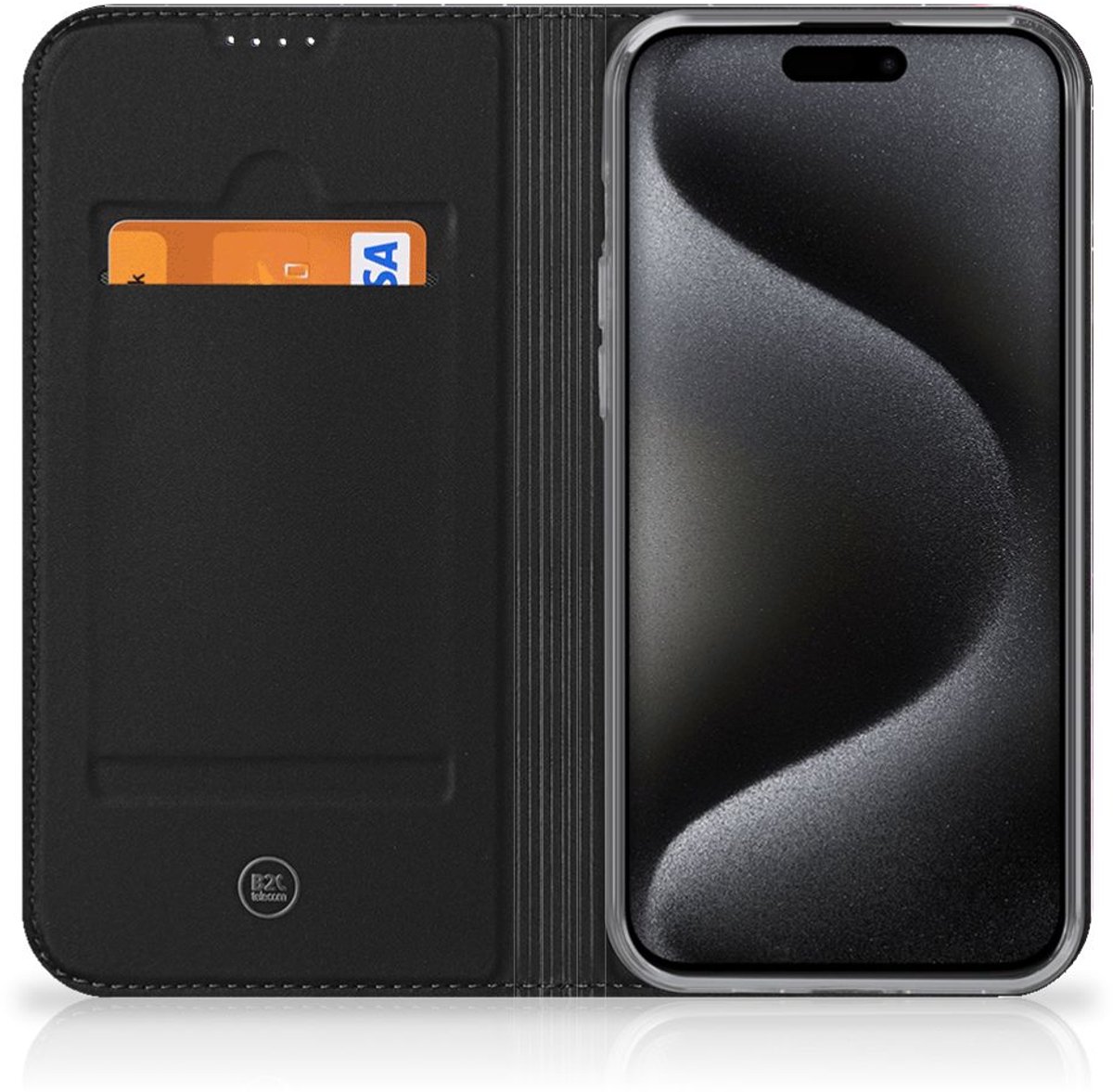 Book Case voor Stand Case voor iPhone 15 Pro Max Galaxy