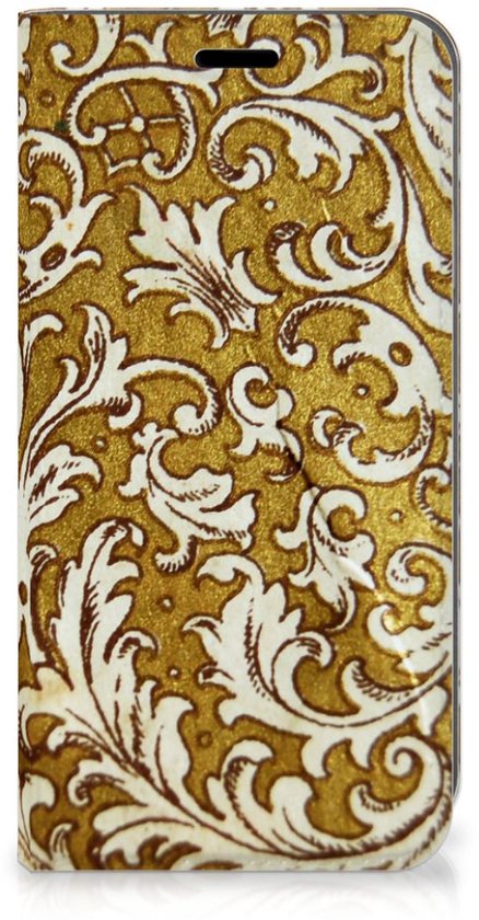 Housse iPhone Xr Standcase Design Baroque Goud