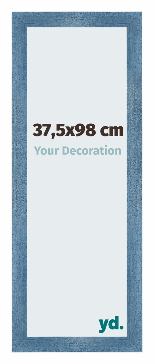 Your Decoration - Puzzellijst 37,5x98 cm - Helder Blauw Geveegd - Puzzellijst 1500-2000 stukjes - MDF Fotolijst - Mura