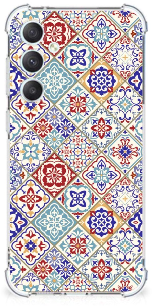 Samsung Galaxy S23 FE Anti-Shock Hoesje Tiles Color