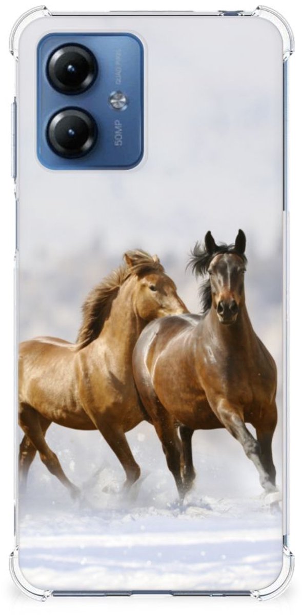 Motorola Moto G14 Case Anti-shock Paarden