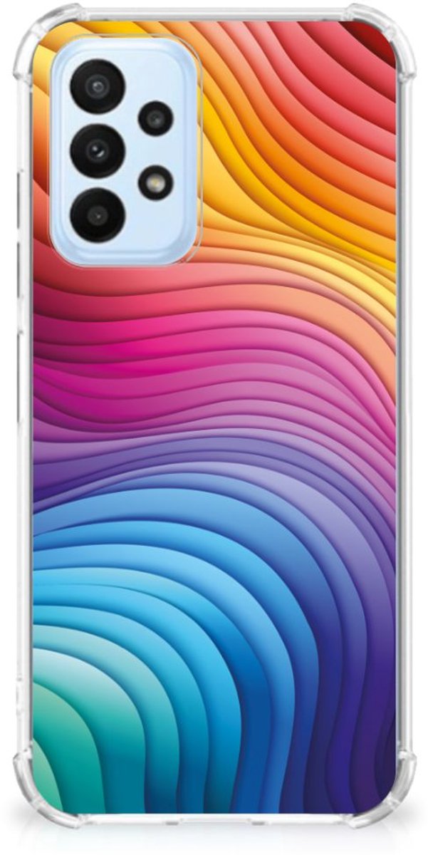 Shockproof Case voor Samsung Galaxy A23 Regenboog