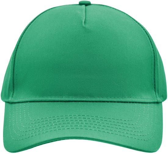 5 panel baseball pet groen