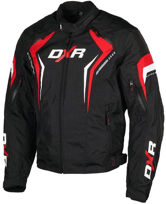 Veste moto SPARKER Homme 4 saisons Zwart/Rouge XXL Homologuée CE par MOTOBLOUZ
