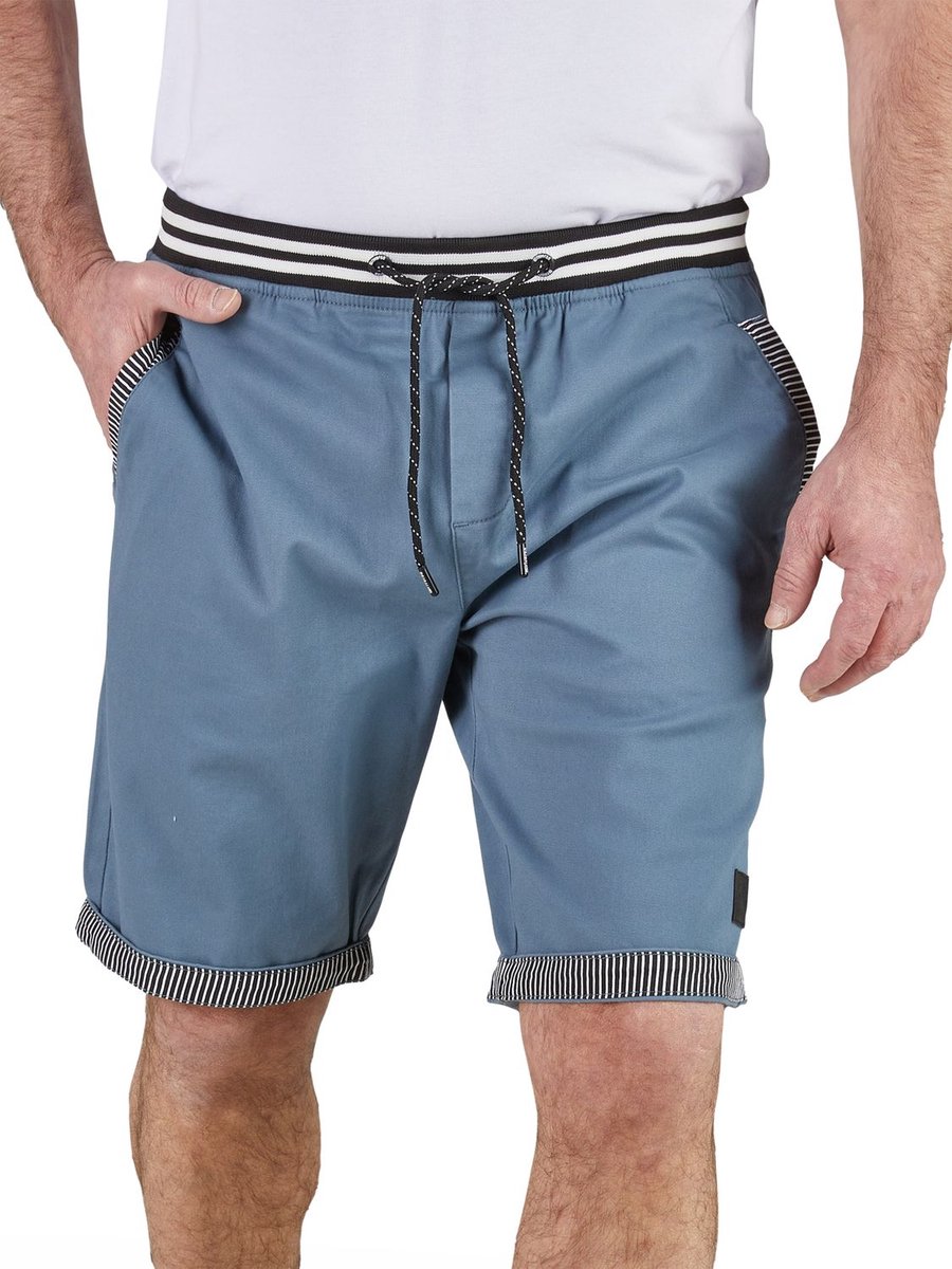 riverso Heren Short RIVAngelo regular/straight Blauw XXL Volwassenen Zomershorts met Elastische Taille