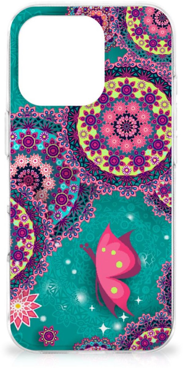 iPhone 16 Pro Max Hoesje maken Cirkels en Vlinders