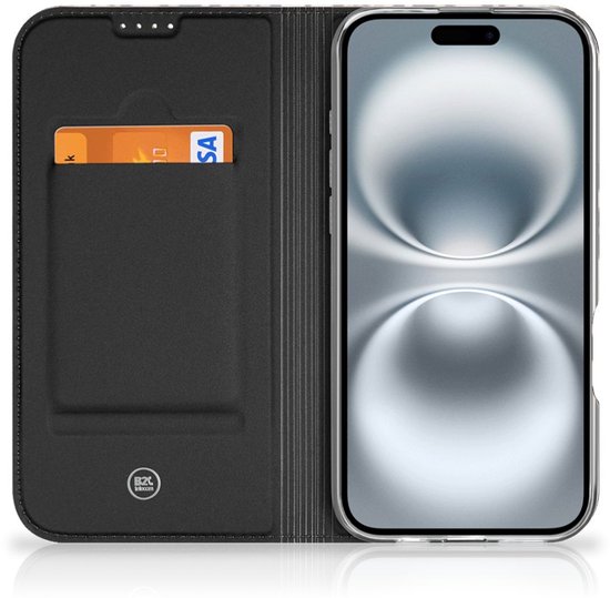 Étui pour smartphone adapté à iPhone 16 Book Cover Léopard