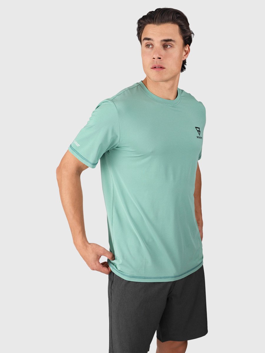 Brunotti Aquarider T-Shirt Bottle T-Shirt Heren UPF 50+ Zonnewerend Sneldrogend S Groen