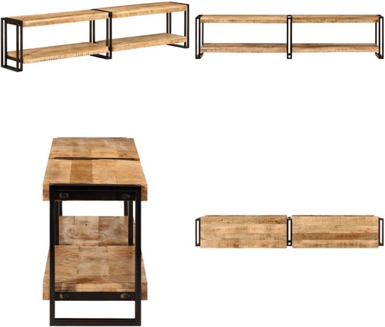 vidaXL Tv-meubel 140x30x40 cm massief gerecycled hout