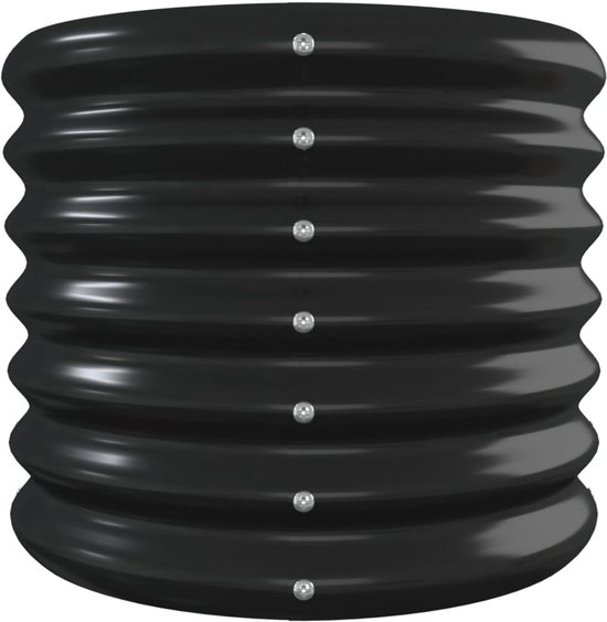vidaXL Plantenbak 332x40x68 cm gepoedercoat staal bruin