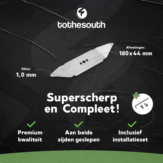 Lame To the South® adaptée aux Faucheuses robotiques Black & Decker BCRMW121 (1 pièce)