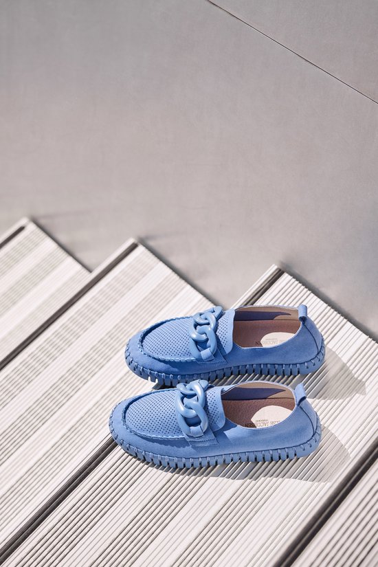 Mocassins Tulip Ilse Jacobsen bleu Microfibre - Femme - Taille 41