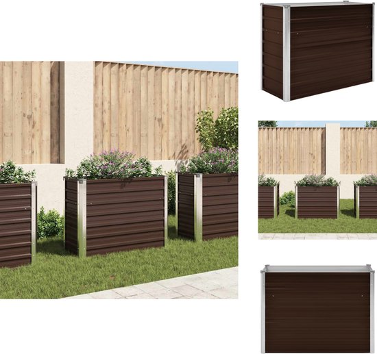 vidaXL Verhoogde Houten Tuinbak - 291 x 50 x 50 cm - Grenenhout