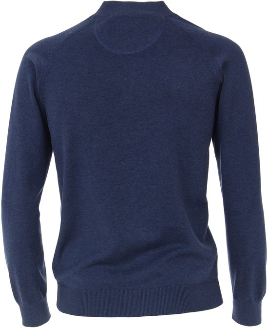 Casa Moda - Cardigan Zip Blauw - 5XL - Coupe régulière