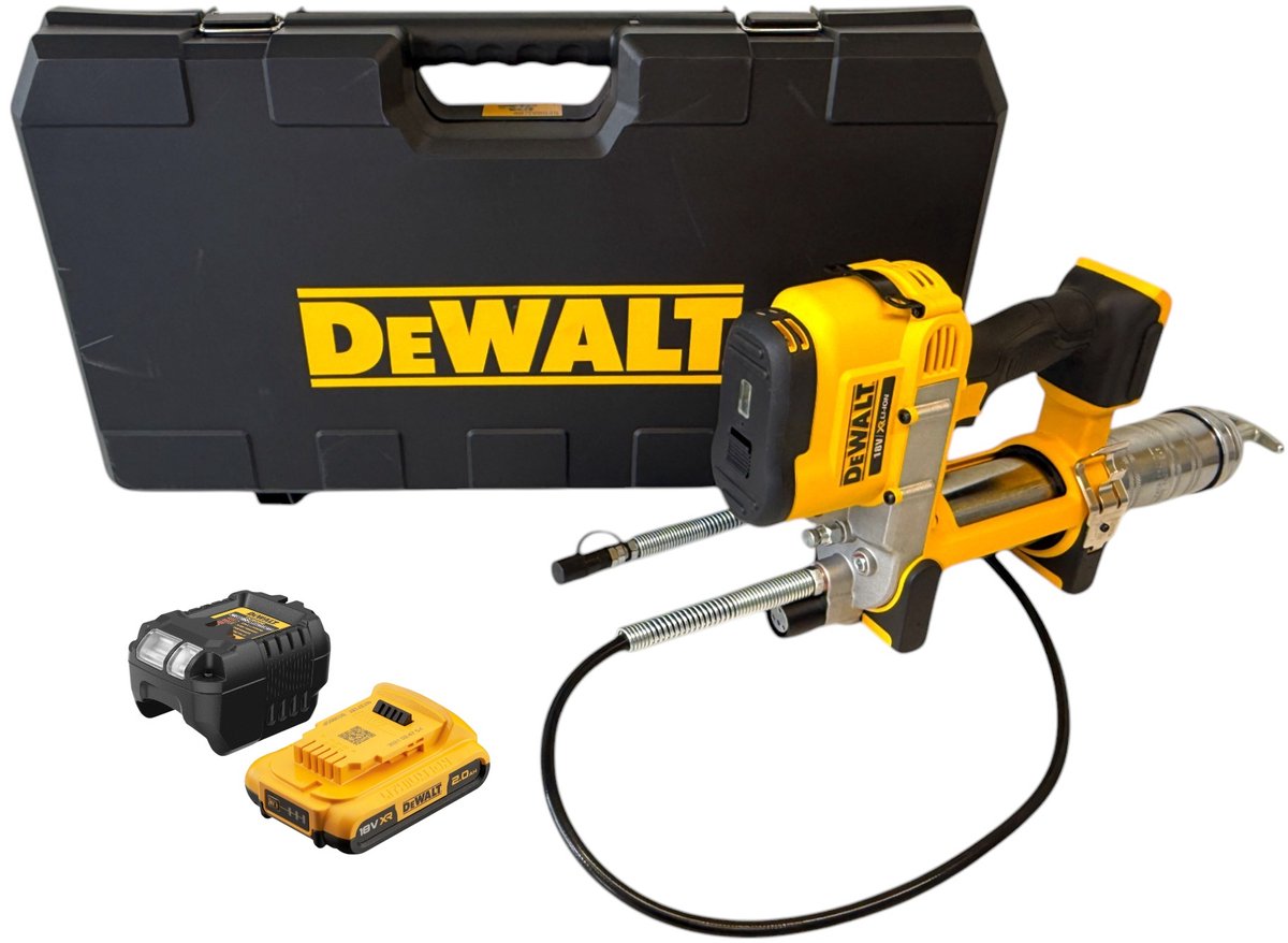 DeWalt DCGG 571 D1K accusmeerpistool 18 V + 1x accu 2.0 Ah + lader