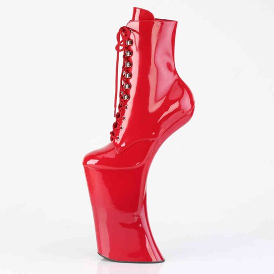 Pleaser - FORBIDDEN-1020 Bottes femmes à plateforme, chaussures de pole dance - US 10 - 40 Chaussures - Rouge