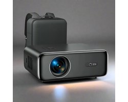 Mini Beamer - Projector - Digitale Projector - Draagbaar - 1080P Projector - WiFi 6 en Bluetooth 5.2 - Ingebouwde Luidspreker - 600 ANSI - EU Stekker Type - Compatibel met HDMI - Voeding - USB- 110W - Zwart