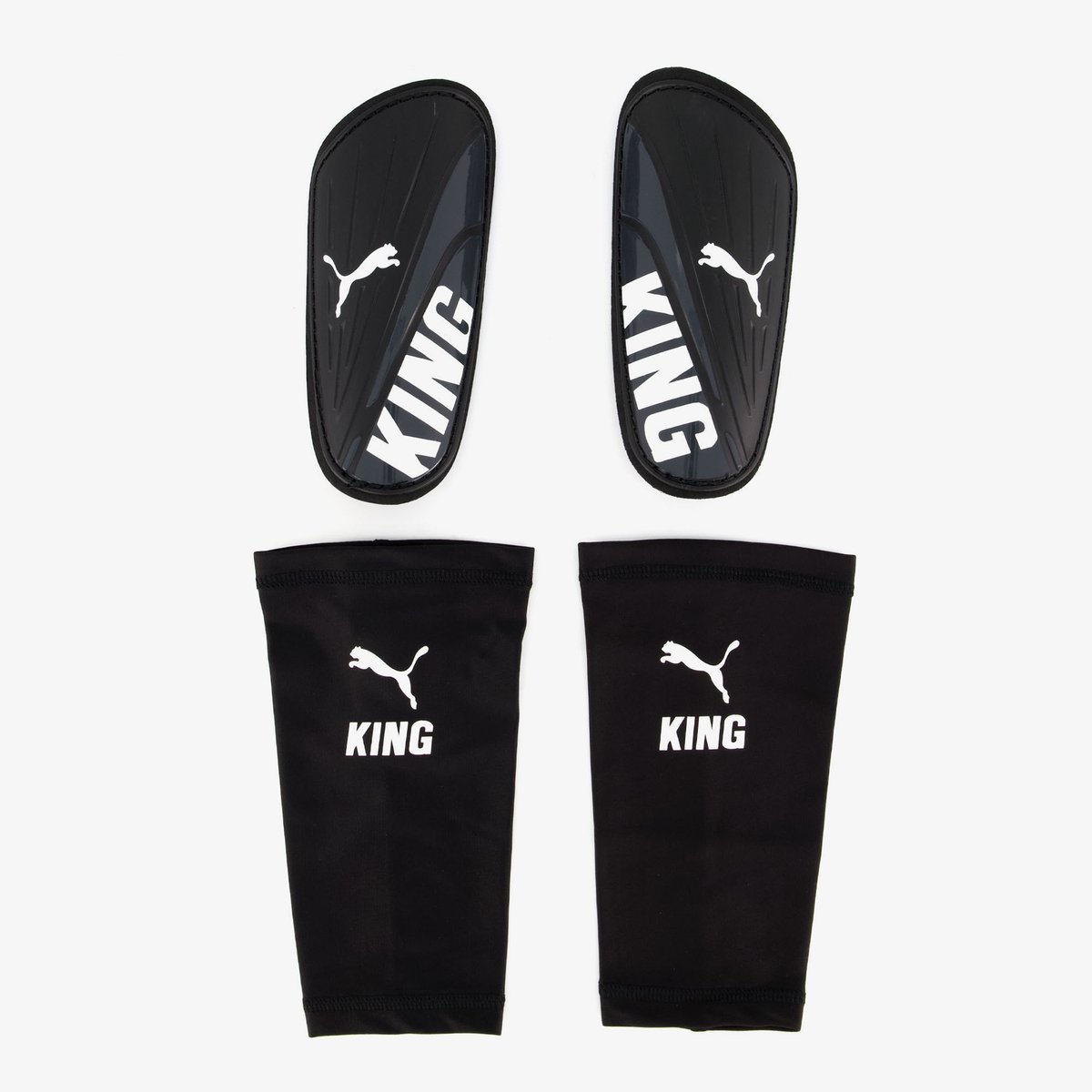 Puma King Sleeve scheenbeschermers zwart - Maat M