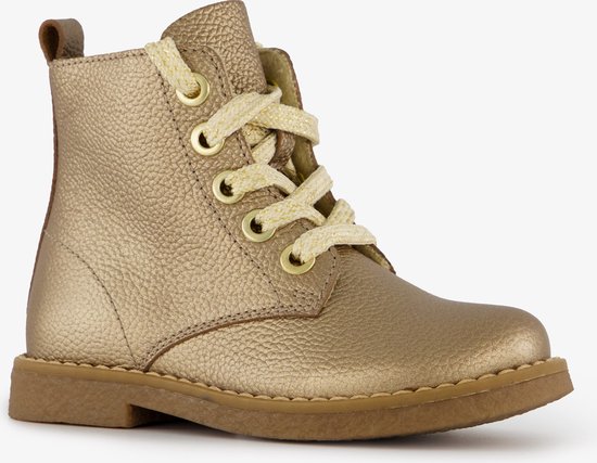 Bottines à lacets fille en cuir doublé Groot taille doré - Taille 20 - Semelle amovible