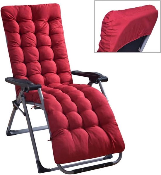 Ligstoel Kussen Tuin fauteuil Relaxer Stoel Cover Dikke Wasbare Patio Meubelmat Outdoor Vervanging Zonnebed Kussen Pad110x40cm