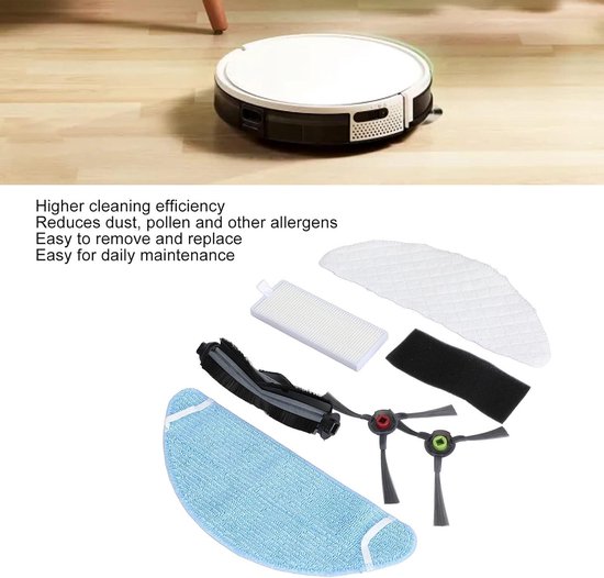 Stofzuiger Onderdelen Vervanging Roller Borstel HEPA Filter Kit Compatibel met Bissell Crosswave 1785 17132 Serie Robot Stofzuiger Accessoires Onderdelen (Color : HXL6128