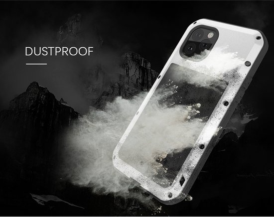 Coque Apple iPhone 11 - Love Mei - Étui de protection extrême en métal - Zwart - Étui pour téléphone portable - Étui de téléphone Convient pour Apple iPhone 11