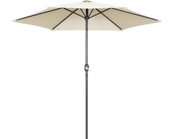Oviala - Rechte parasol van 3m in ecru aluminium - Matera