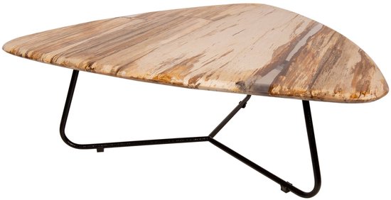 PTMD Table basse Deeba - 95x85x36 cm - Bois - Naturel - Set de 5