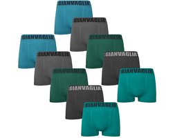 Gianvaglia 10-Pack naadloze heren boxershorts - Multipack goedkope heren onderbroeken - XL/XXL