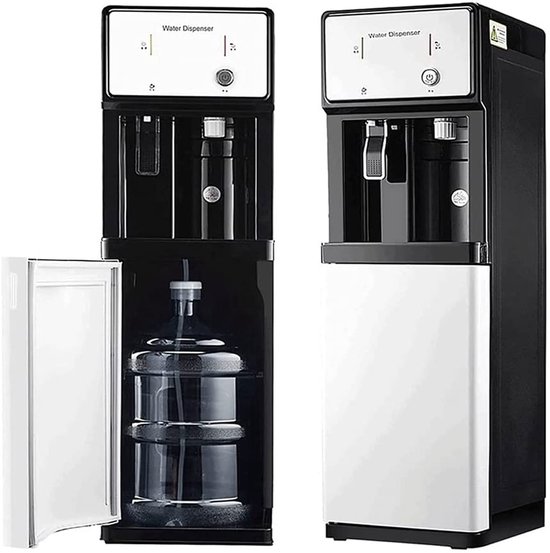 Waterkoelerdispenser Waterdispenser met onderlader en bekerhouder 5 gallon waterdispenser 3 in 1 warm- en koudwaterkoelerdispenser voor thuiskantoor, koffie, thee, bar, slaapzaal Waterkoelerdispenser Waterdispenser met onderlader en bekerhouder 5 gallon waterdispenser 3 in 1 warm- en koudwaterkoelerdispenser voor thuiskantoor, koffie, thee, bar, slaapzaal