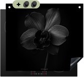 KitchenYeah® Protection plaque induction 60x52 cm - Noir - Fleur - Orchidée - Protege plaque de cuisson - Couvre plaque induction - Protecteur d'induction - Cuisine