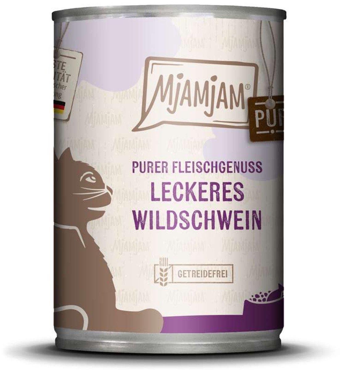 MjAMjAM MjAMjAM Cat - Puur Vlees Lekker Blik 6x400g - Wild Zwijn