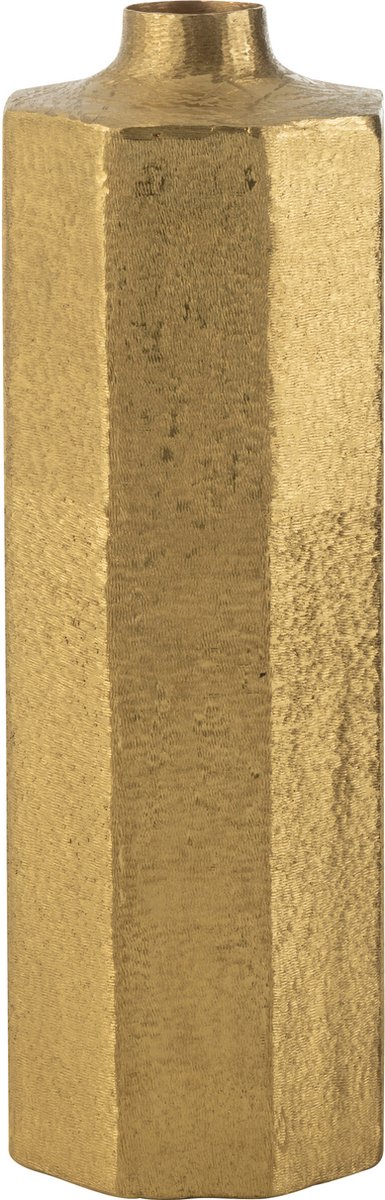 J-Line vaas Vierkant - metaal - goud - large - 55 cm hoog