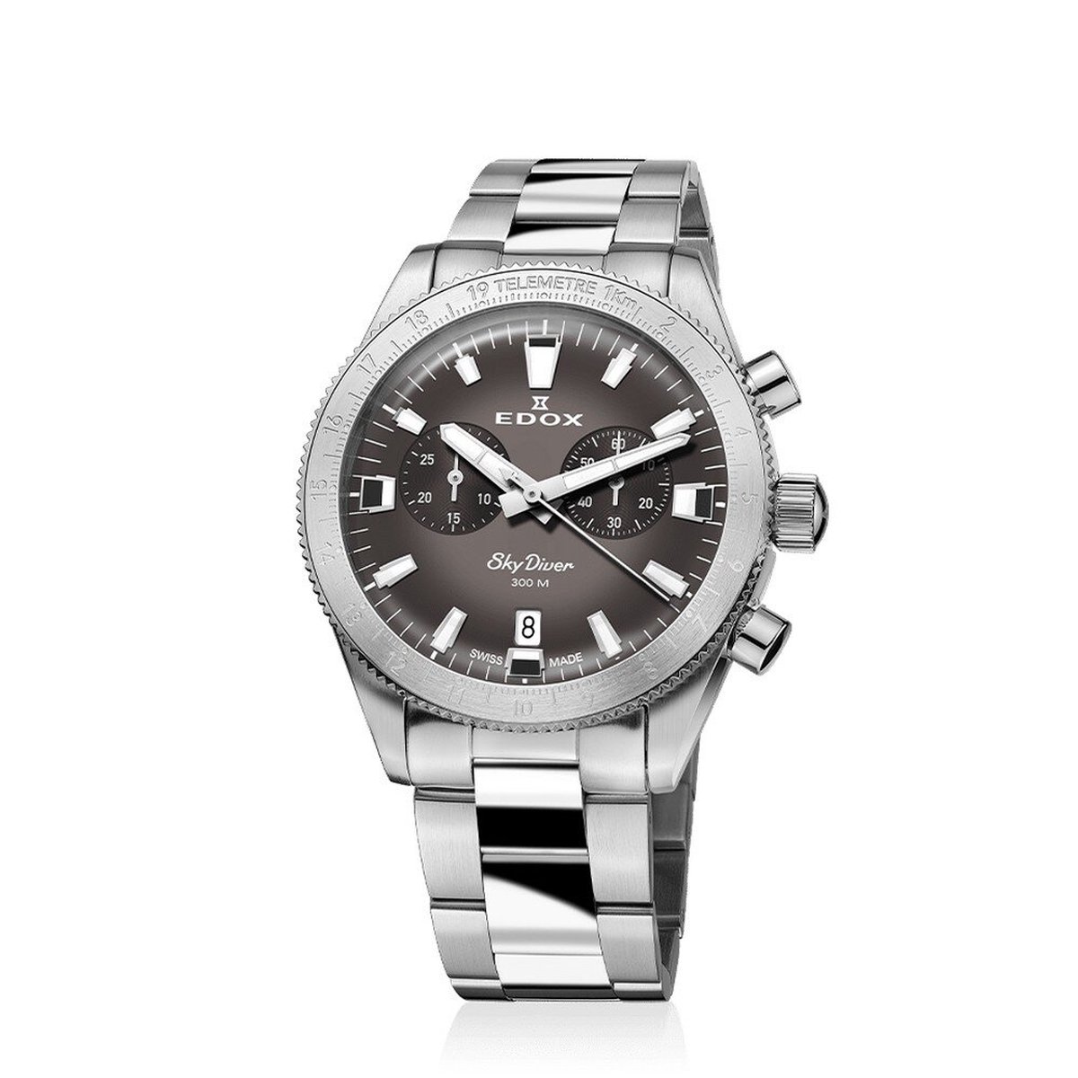 EDOX Skydiver Chrono Set 10116-3-GRIDN mannen horloge