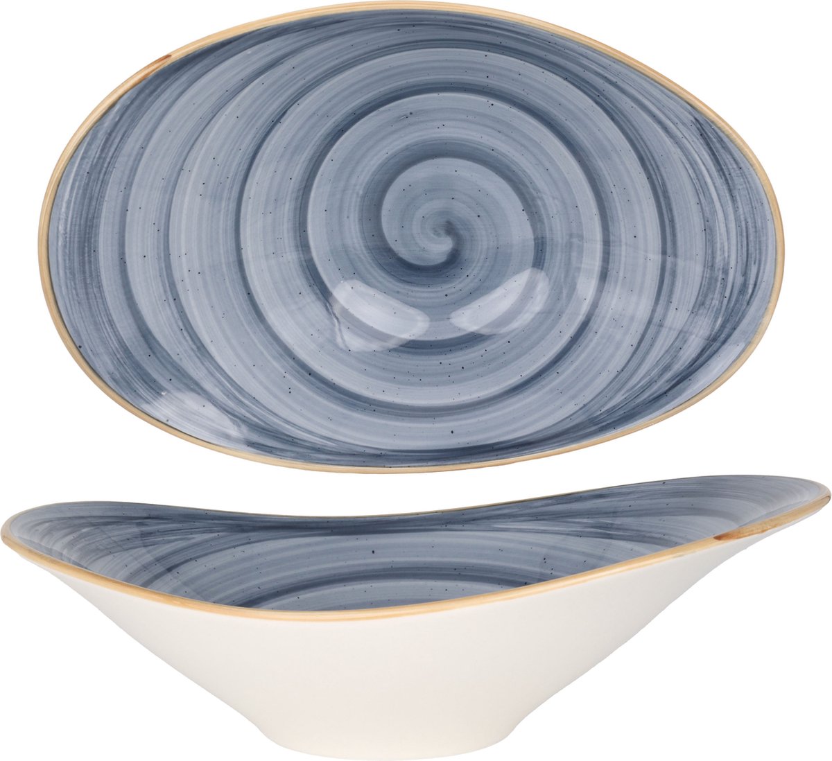 Bonna Serveerschaal - Aura Dusk - Porselein - 27 cm (750cc) - set van 2