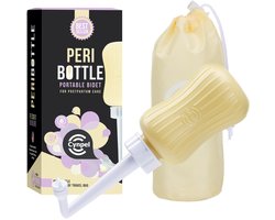 Cynpel Peri Bottle - Draagbare reisbidet voor mannen of vrouwen - Essentiële tas voor bevalling en kraamzorg in het ziekenhuis - Hulpmiddelen voor herstel na de bevalling voor moeders na de bevalling - Perineale sprayfles
