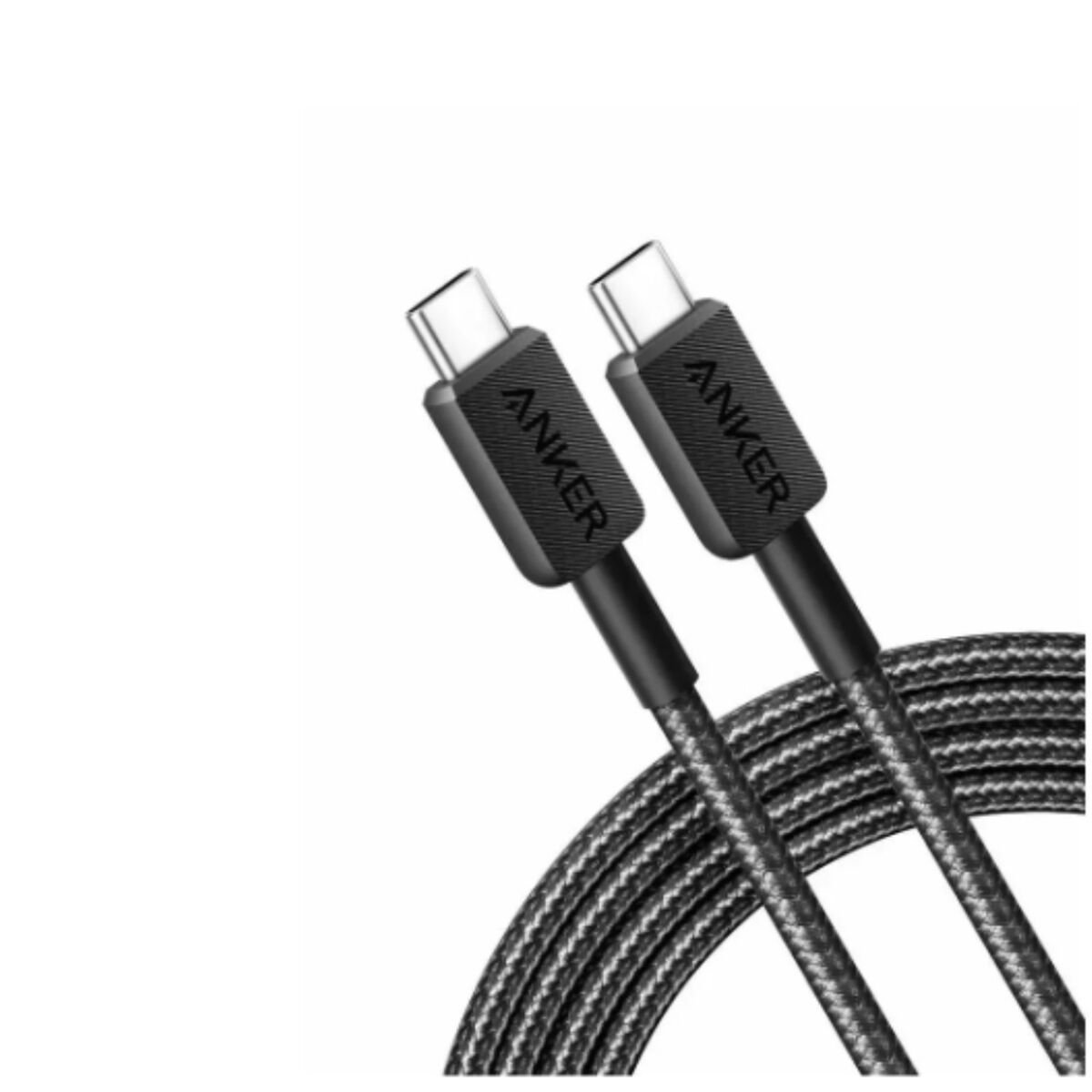 Anker Gevlochten USB-C naar USB-C Kabel 240W Fast Charge 0.9M Zwart