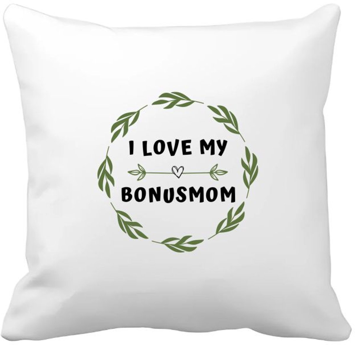 Akyol i love my bonusmom Kussen hoes - Mama - liefste bonusmoeder - moeder cadeautjes - moederdag - verjaardag - geschenk - kado - 40 bij 40 cm Multicolor