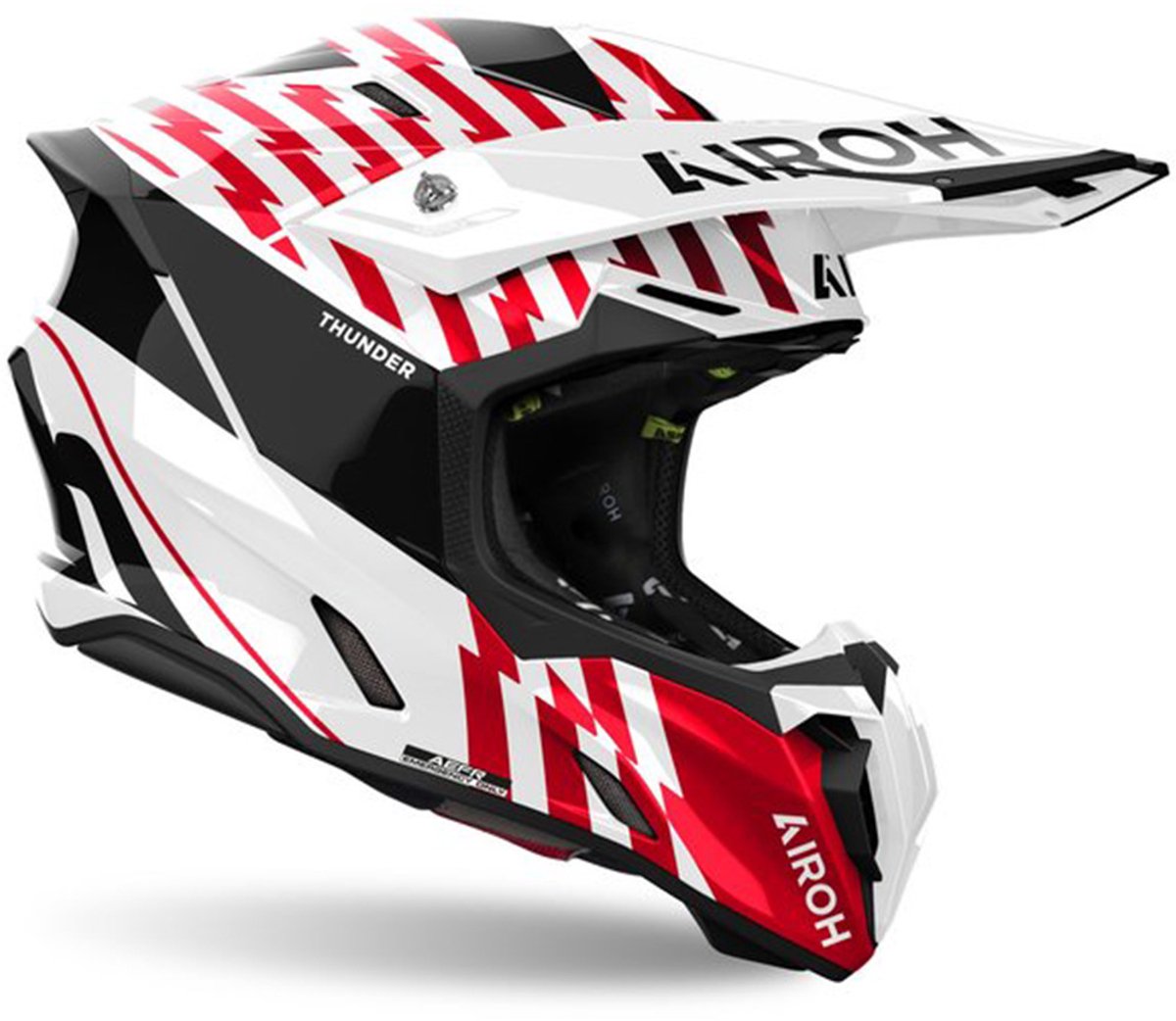 Airoh Twist 3.0 Thunder Red White 2XL - Maat 2XL - Helm